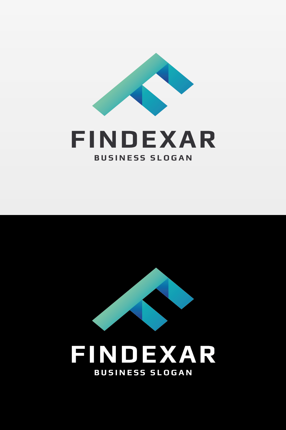 Findexar Letter F Logo pinterest preview image.