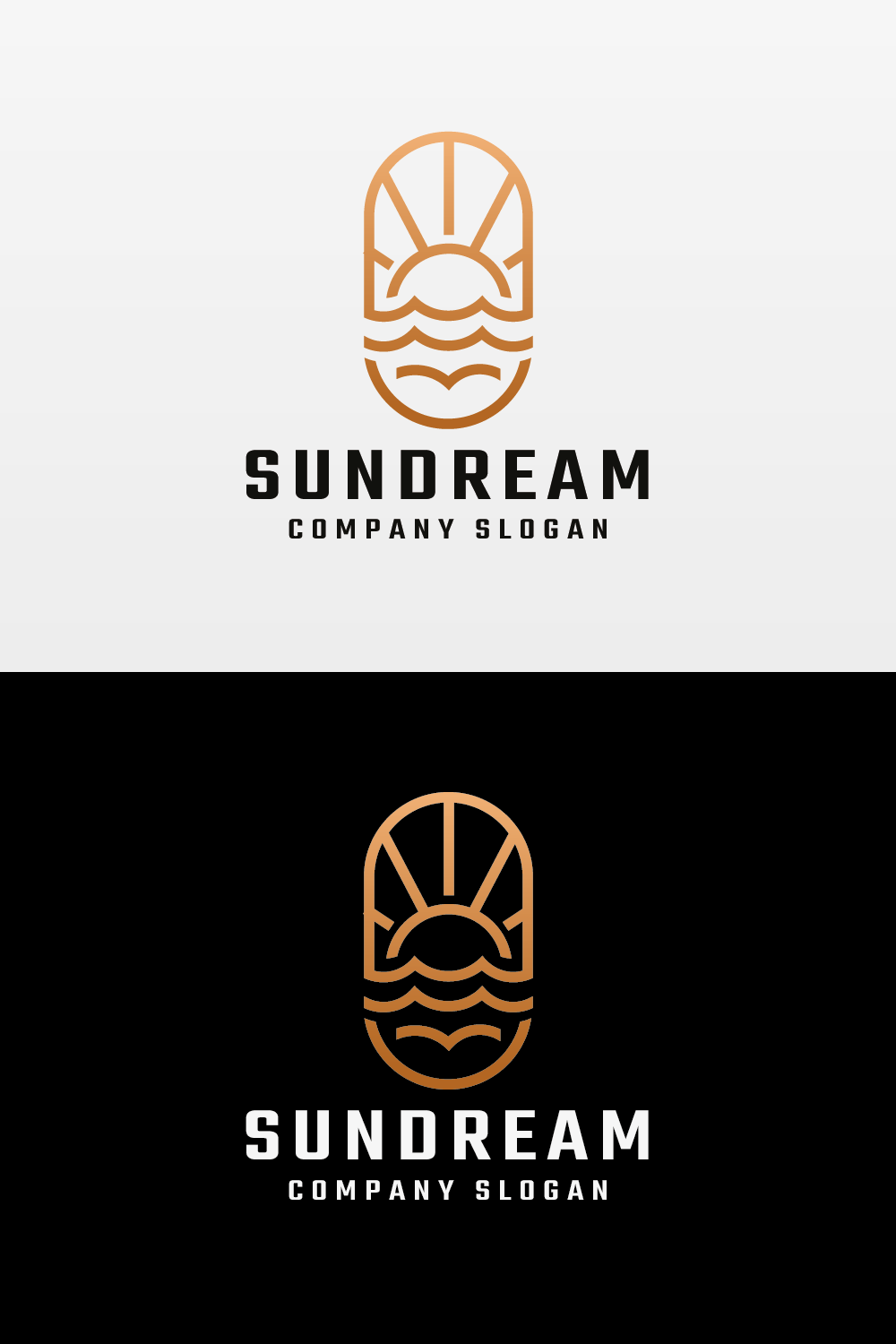 Sun Dream Travel Logo pinterest preview image.