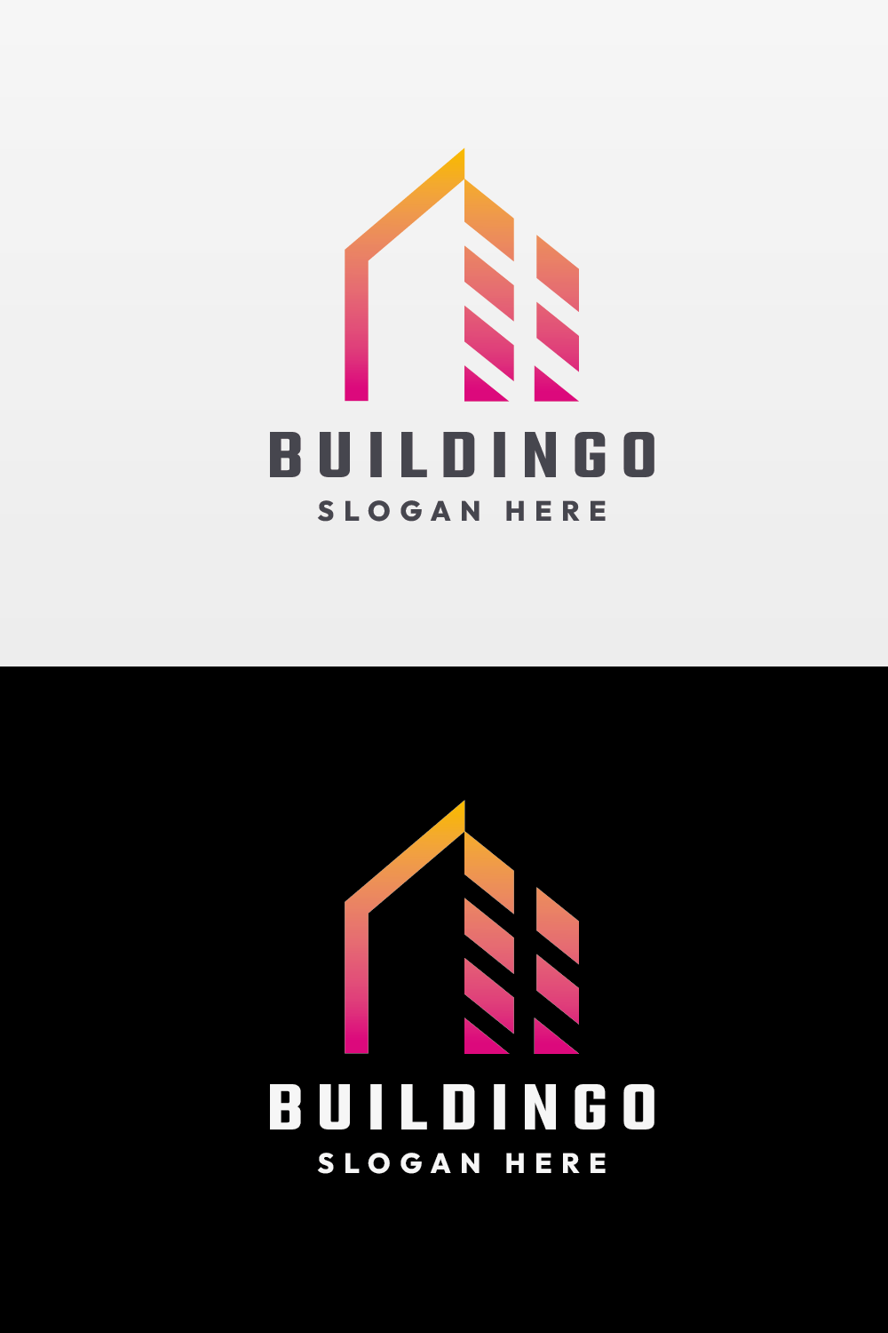 Home Building Construct Logo pinterest preview image.