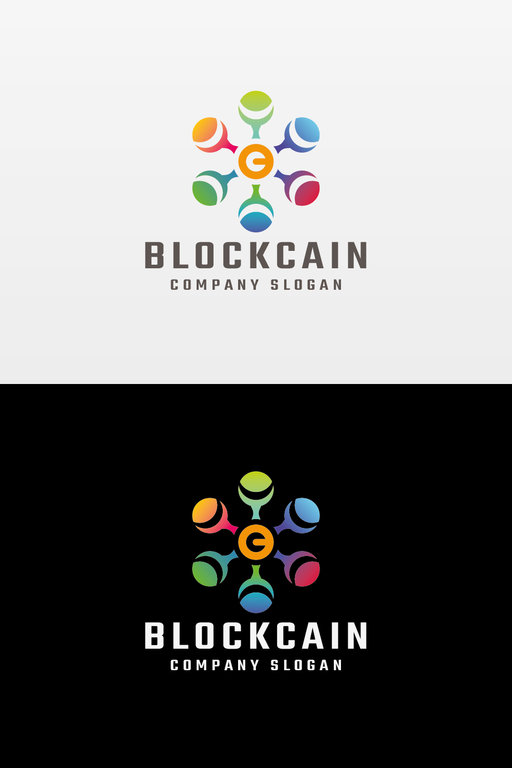 Blockcain Crypto Technologies Logo pinterest preview image.