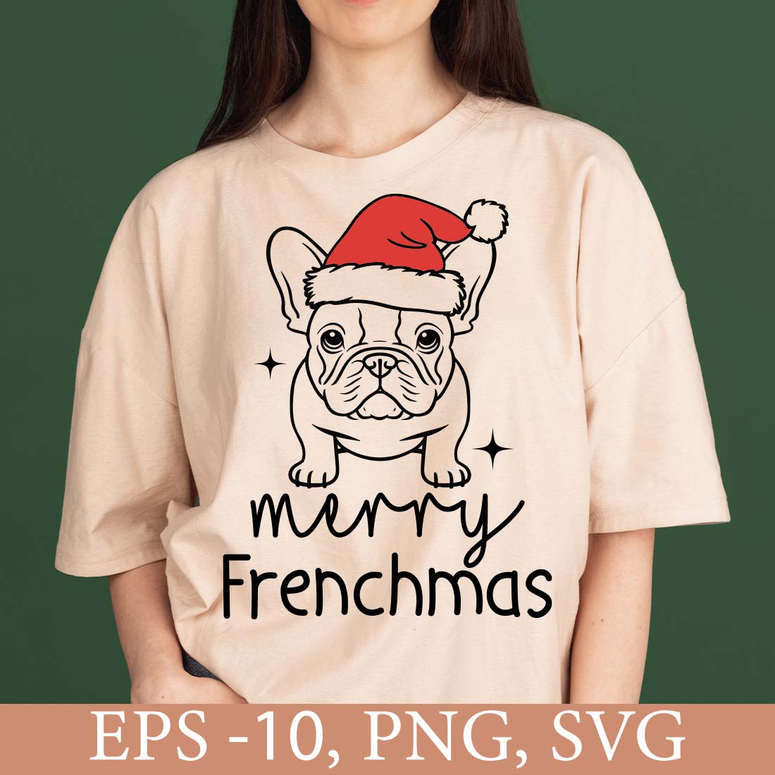 Merry Frenchmas Tshirt cover image.