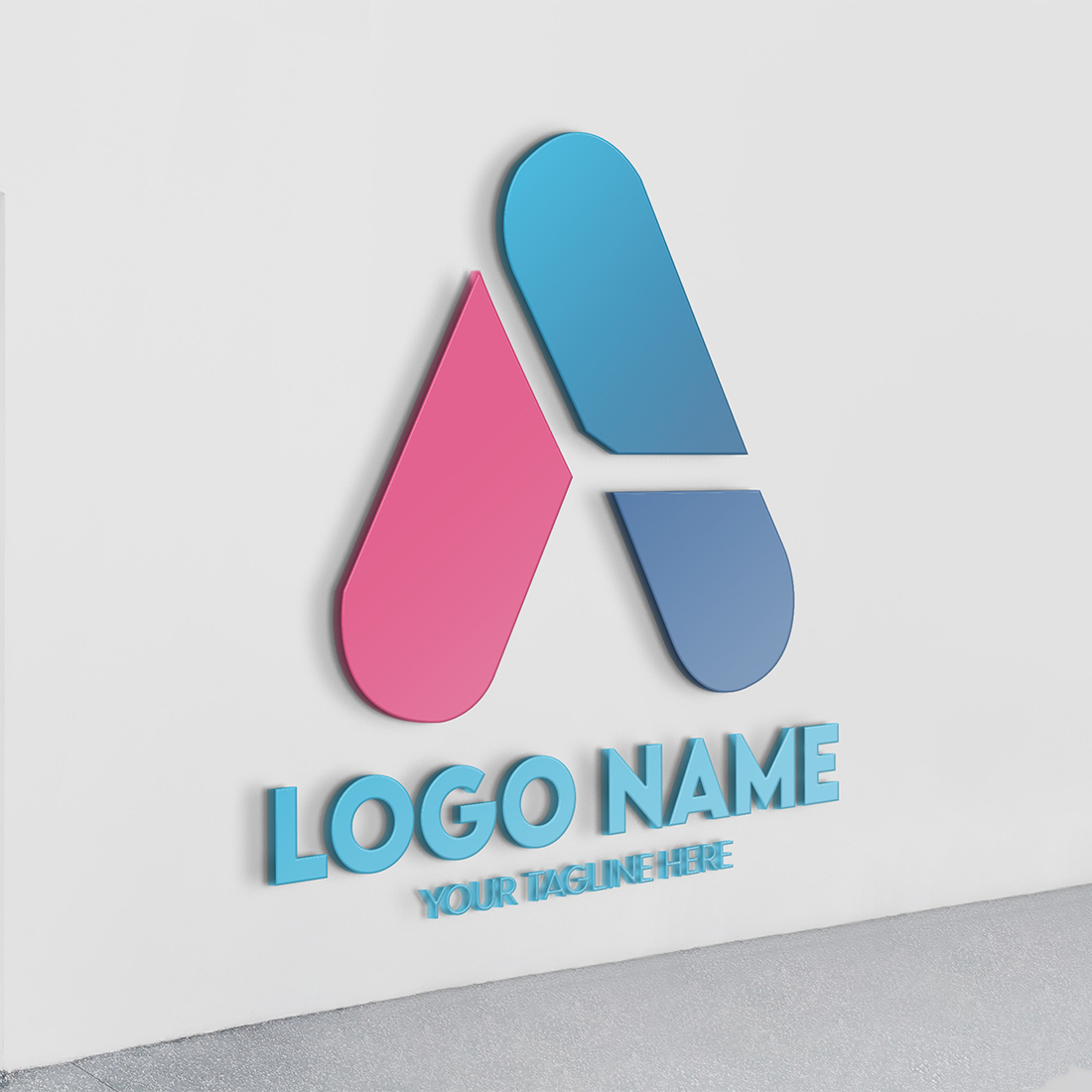 Modern Minimalist Tech Start-up Logo Design for Businesses With AI Chipset Sign, Professional Creative Artificial Intelligence Start-up Luxury Elegant Gradient Monogram Logo Design for Brands Companies preview image.