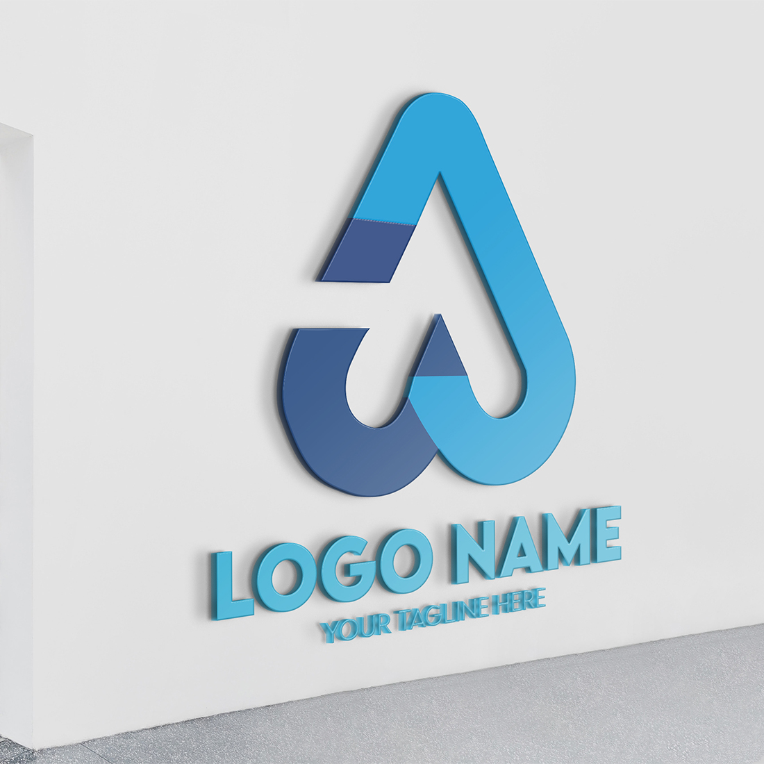 Modern Minimalist Tech Start-up Logo Design for Businesses With AI Chipset Sign, Professional Creative Artificial Intelligence Start-up Luxury Elegant Gradient Monogram Logo Design for Brands Companies preview image.