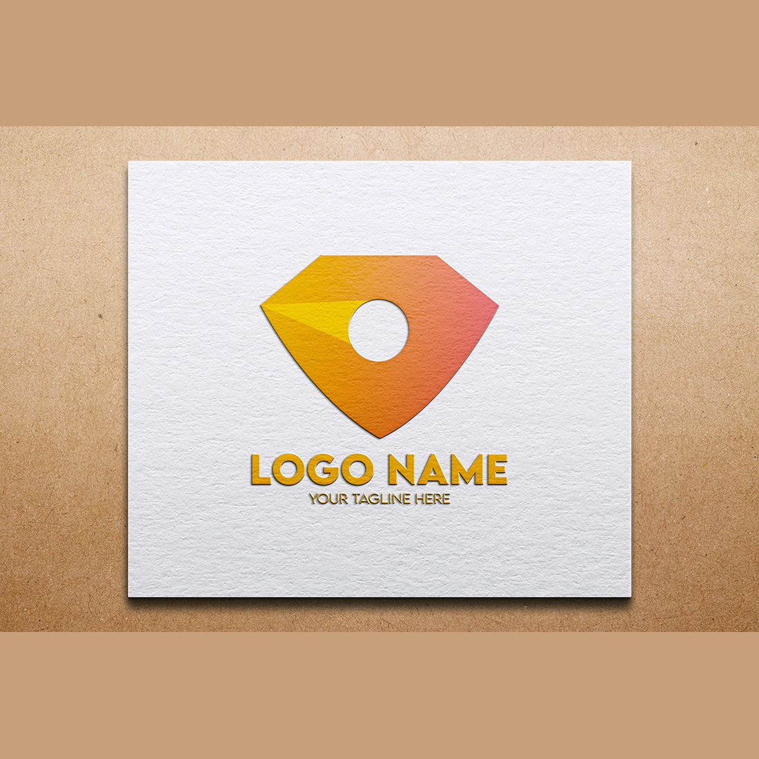 Modern Minimalist Security Company Start-up Logo Design for Businesses With Shield Lock Sign, Professional Creative Monogram For Security Start-up Colorful Gradient Logo Design for Brands Companies preview image.