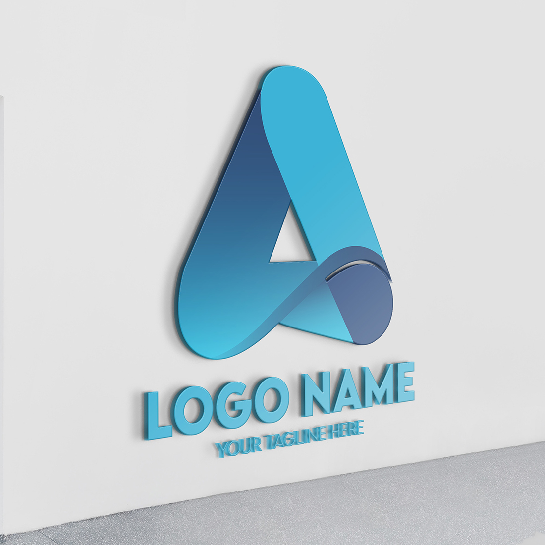 Modern Minimalist Tech Start-up Logo Design for Businesses With AI Chipset Sign, Professional Creative Artificial Intelligence Start-up Luxury Elegant Gradient Monogram Logo Design for Brands Companies preview image.