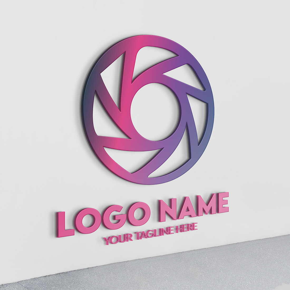 Modern Minimalist Tech Start-up Logo Design for Businesses With AI Chipset Sign, Professional Creative Artificial Intelligence Start-up Luxury Elegant Gradient Monogram Logo Design for Brands Companies preview image.