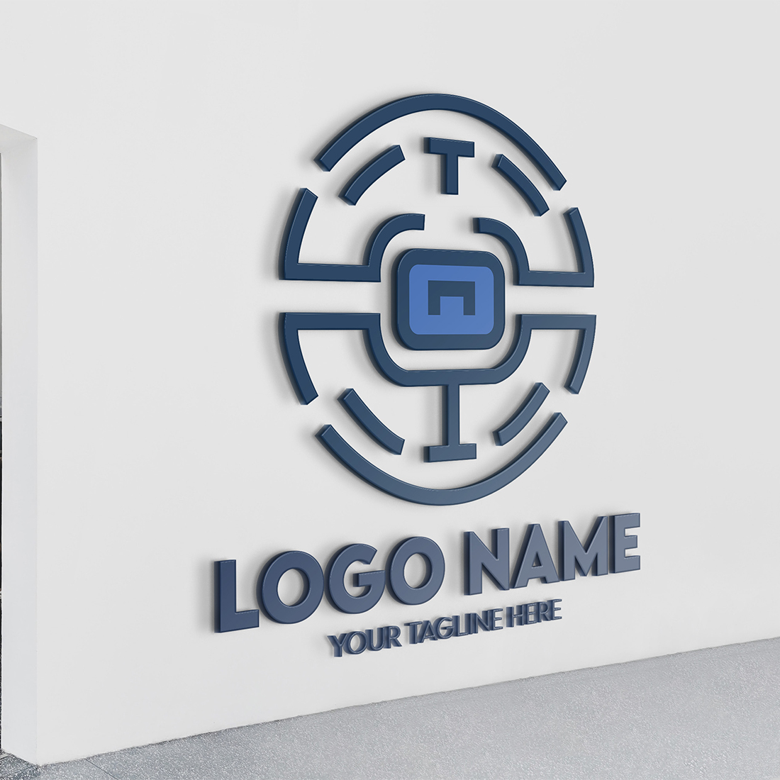 Modern Minimalist Tech Start-up Logo Design for Businesses With AI Chipset Sign, Professional Creative Artificial Intelligence Start-up Luxury Elegant Gradient Monogram Logo Design for Brands Companies preview image.