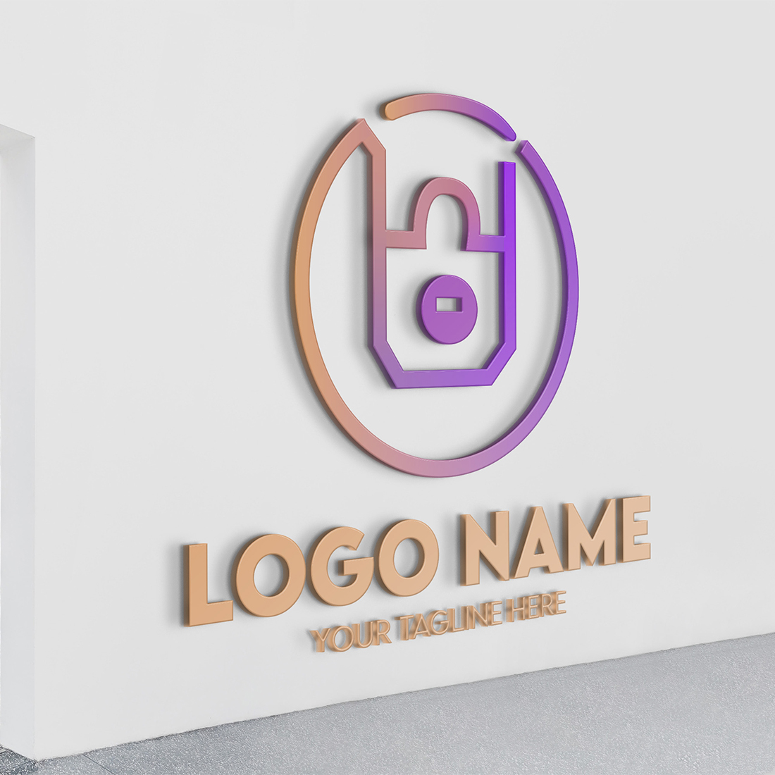 Modern Minimalist Tech Start-up Logo Design for Businesses With AI Chipset Sign, Professional Creative Artificial Intelligence Start-up Luxury Elegant Gradient Monogram Logo Design for Brands Companies preview image.