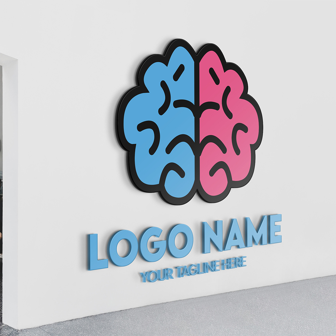 Modern Minimalist Tech Start-up Logo Design for Businesses With AI Chipset Sign, Professional Creative Artificial Intelligence Start-up Luxury Elegant Gradient Monogram Logo Design for Brands Companies preview image.