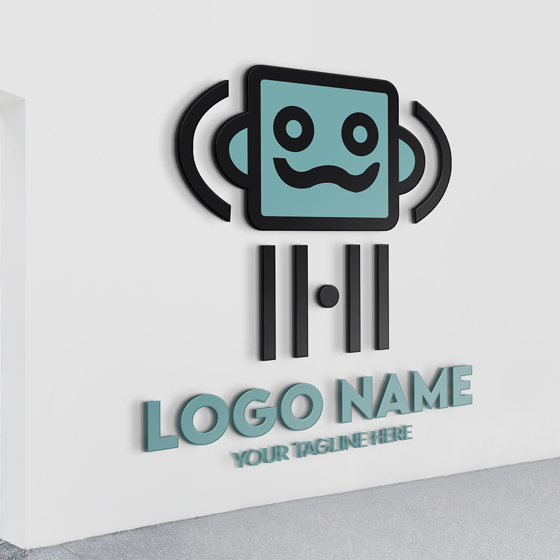 Modern Minimalist Tech Start-up Logo Design for Businesses With AI Chipset Sign, Professional Creative Artificial Intelligence Start-up Luxury Elegant Gradient Monogram Logo Design for Brands Companies preview image.