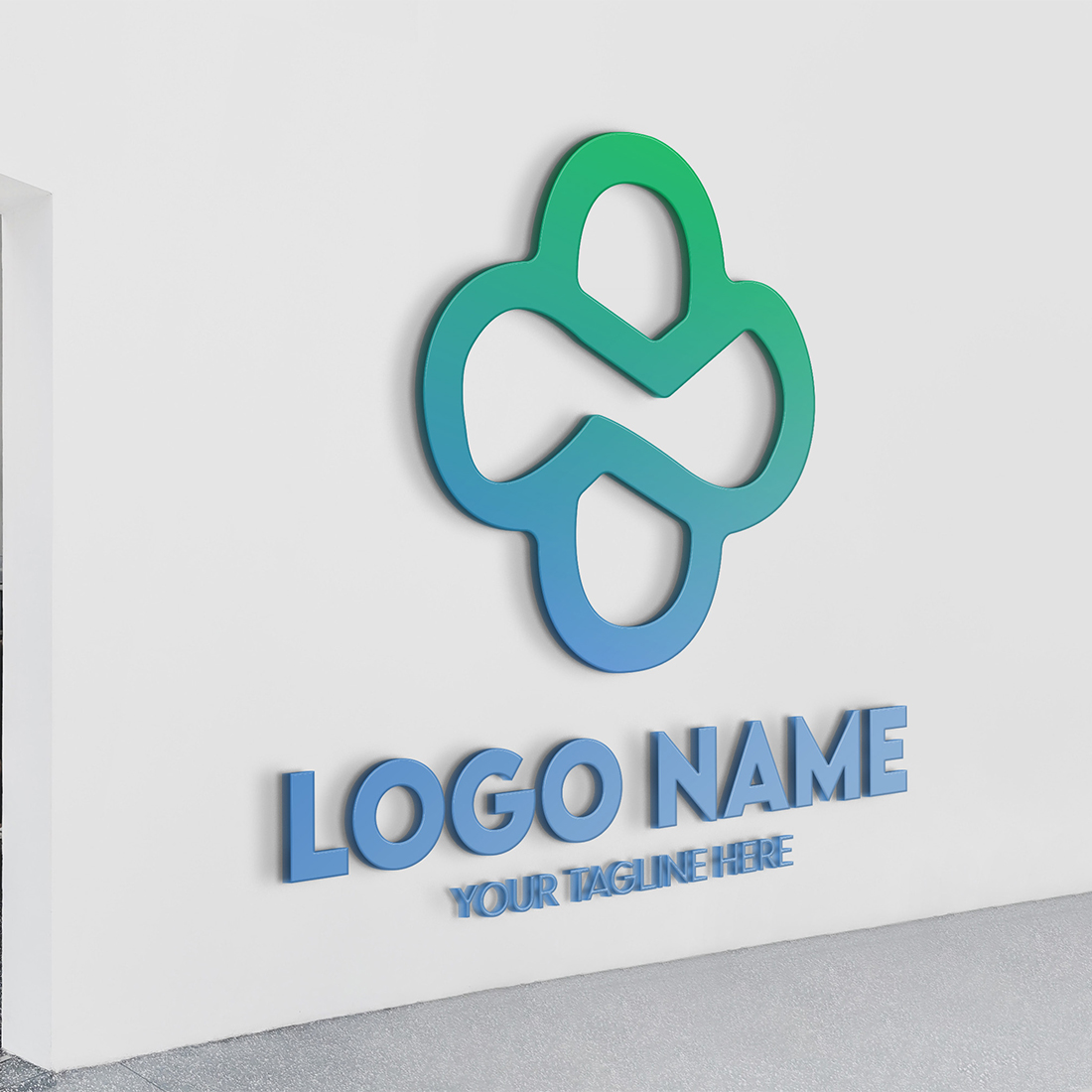 Modern Minimalist Tech Start-up Logo Design for Businesses With AI Chipset Sign, Professional Creative Artificial Intelligence Start-up Luxury Elegant Gradient Monogram Logo Design for Brands Companies preview image.