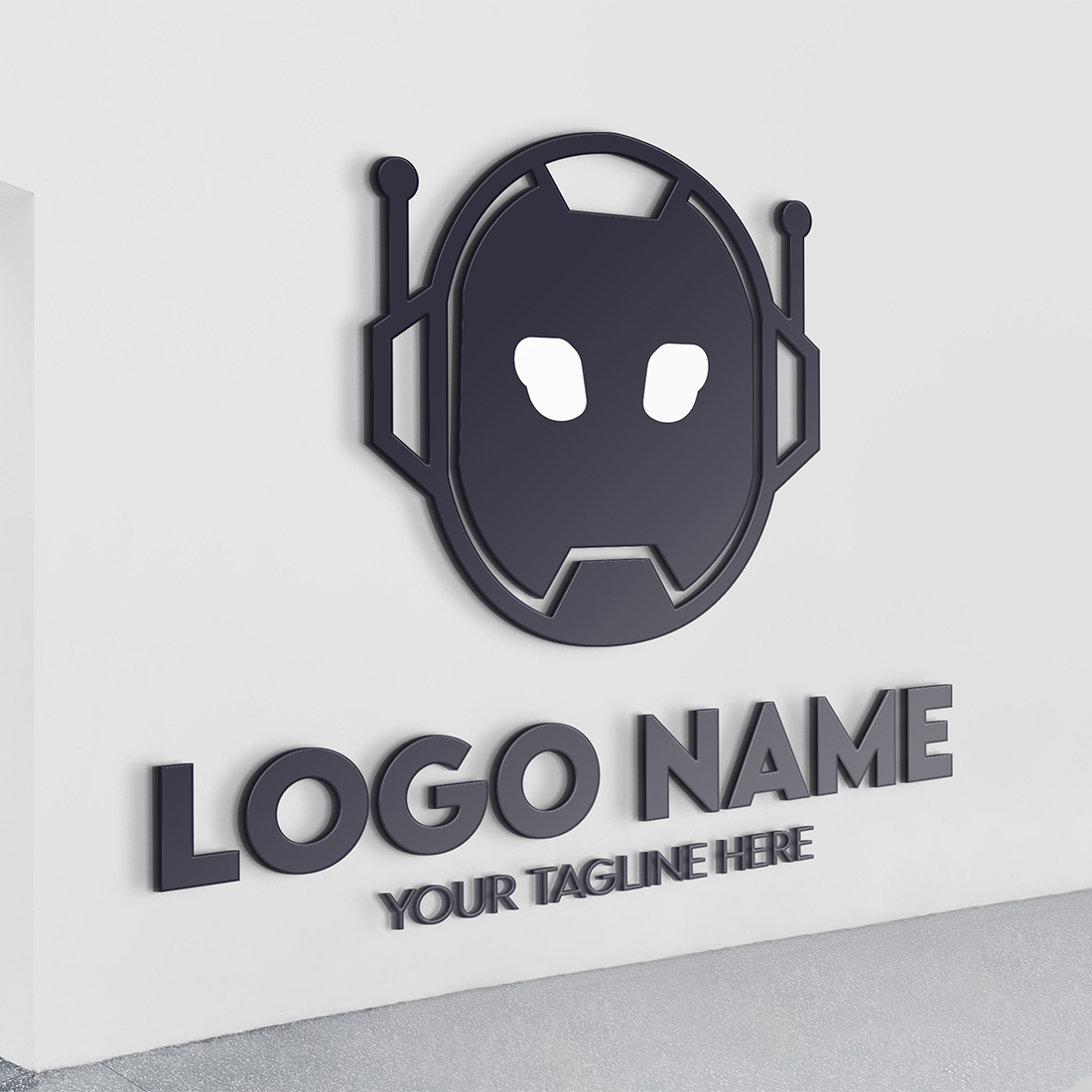 Modern Minimalist Tech Start-up Logo Design for Businesses With AI Chipset Sign, Professional Creative Artificial Intelligence Start-up Luxury Elegant Gradient Monogram Logo Design for Brands Companies preview image.