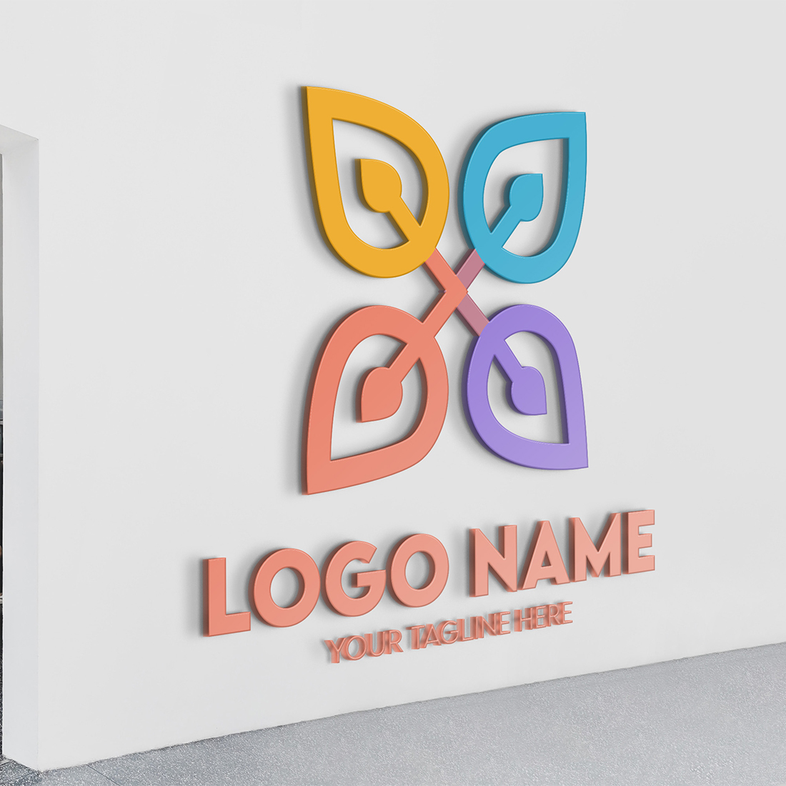 Modern Minimalist Tech Start-up Logo Design for Businesses With AI Chipset Sign, Professional Creative Artificial Intelligence Start-up Luxury Elegant Gradient Monogram Logo Design for Brands Companie preview image.