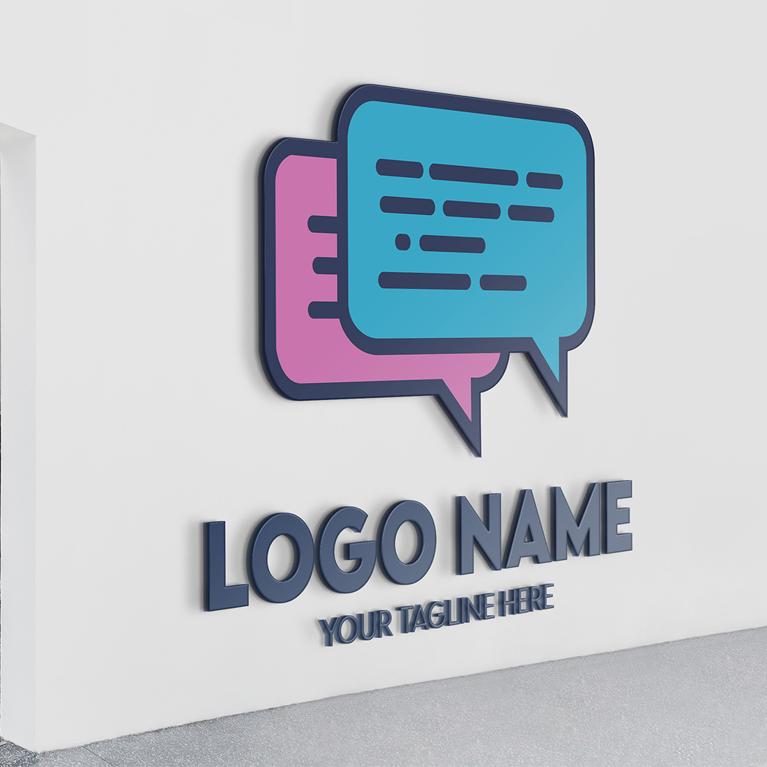 Modern Minimalist Tech Start-up Logo Design for Businesses With AI Chipset Sign, Professional Creative Artificial Intelligence Start-up Luxury Elegant Gradient Monogram Logo Design for Brands Companies preview image.