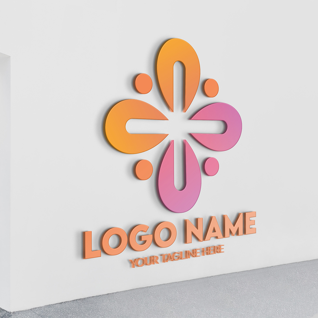 Modern Minimalist Tech Start-up Logo Design for Businesses With AI Chipset Sign, Professional Creative Artificial Intelligence Start-up Luxury Elegant Gradient Monogram Logo Design for Brands Companie preview image.