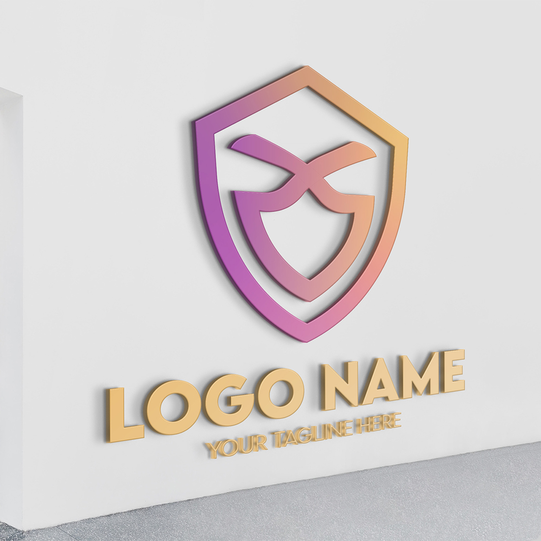 Modern Minimalist Tech Start-up Logo Design for Businesses With AI Chipset Sign, Professional Creative Artificial Intelligence Start-up Luxury Elegant Gradient Monogram Logo Design for Brands Companies preview image.