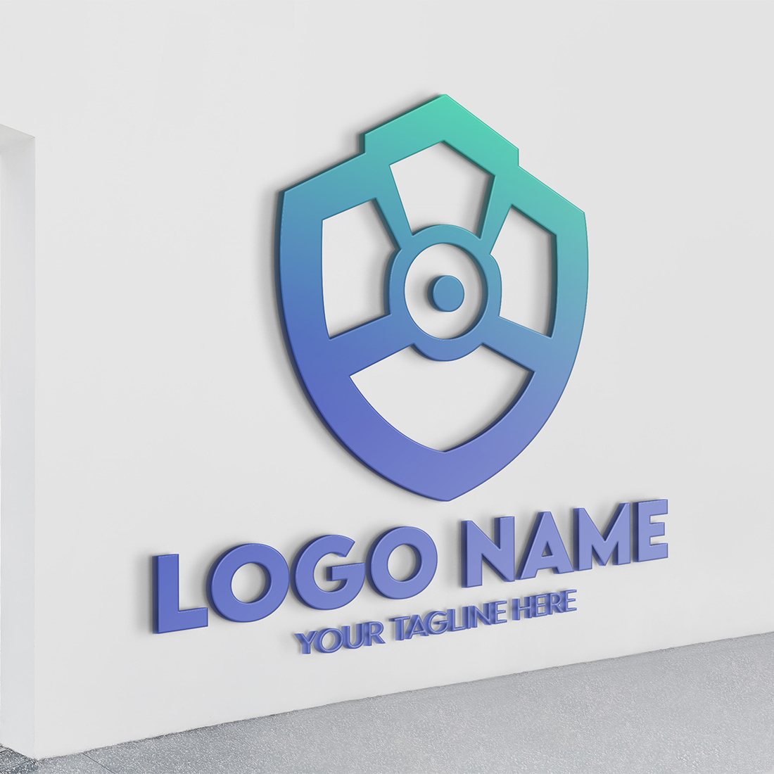 Modern Minimalist Tech Start-up Logo Design for Businesses With AI Chipset Sign, Professional Creative Artificial Intelligence Start-up Luxury Elegant Gradient Monogram Logo Design for Brands Companies preview image.