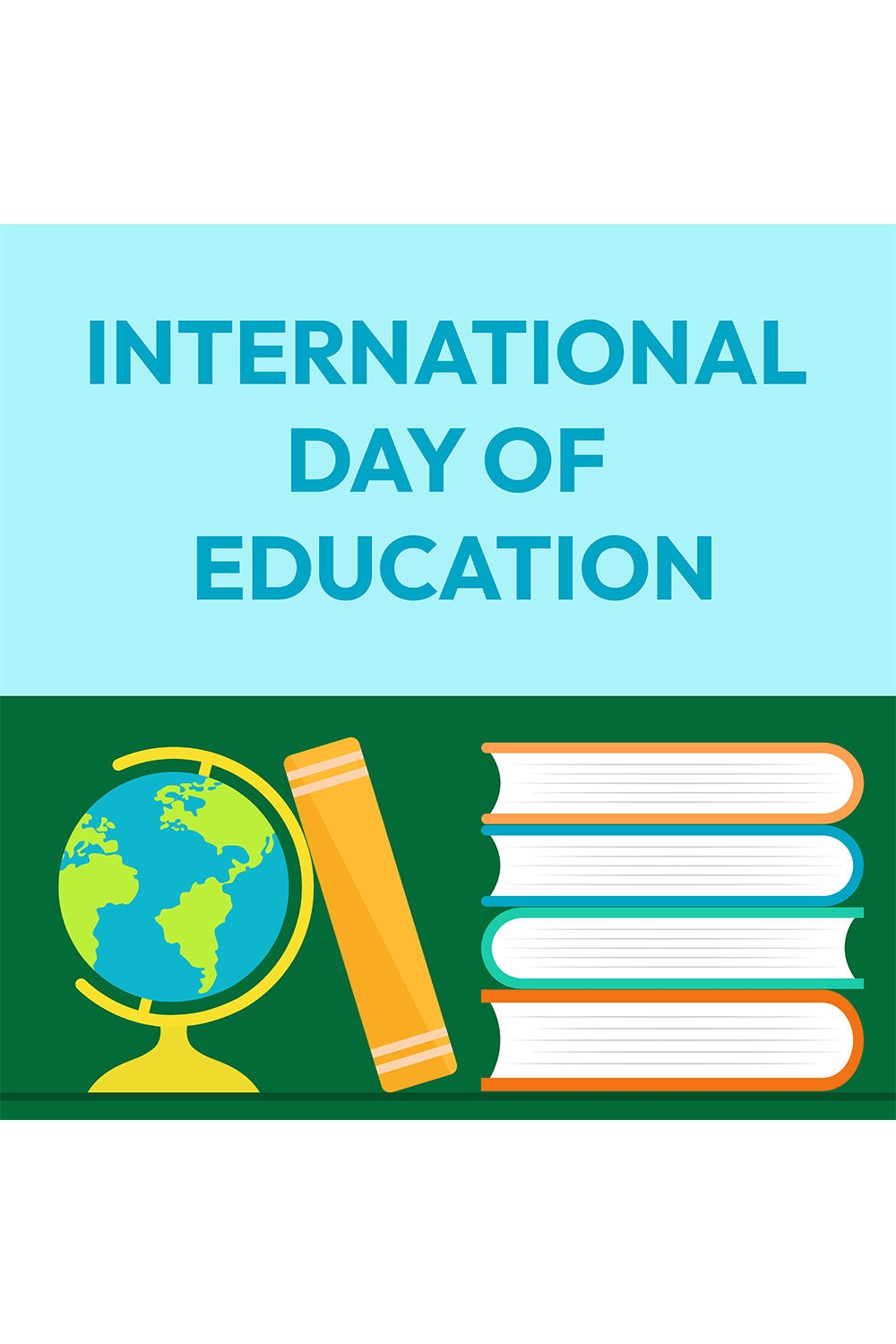 International Day of Education pinterest preview image.