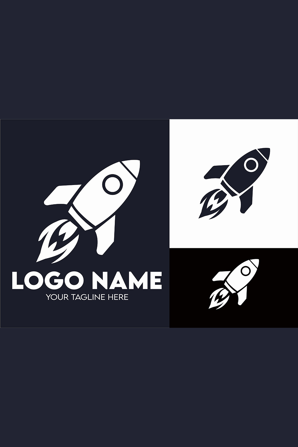 Modern Minimalist Tech Start-up Logo Design for Businesses With AI Chipset Sign, Professional Creative Artificial Intelligence Start-up Luxury Elegant Gradient Monogram Logo Design for Brands Companies pinterest preview image.