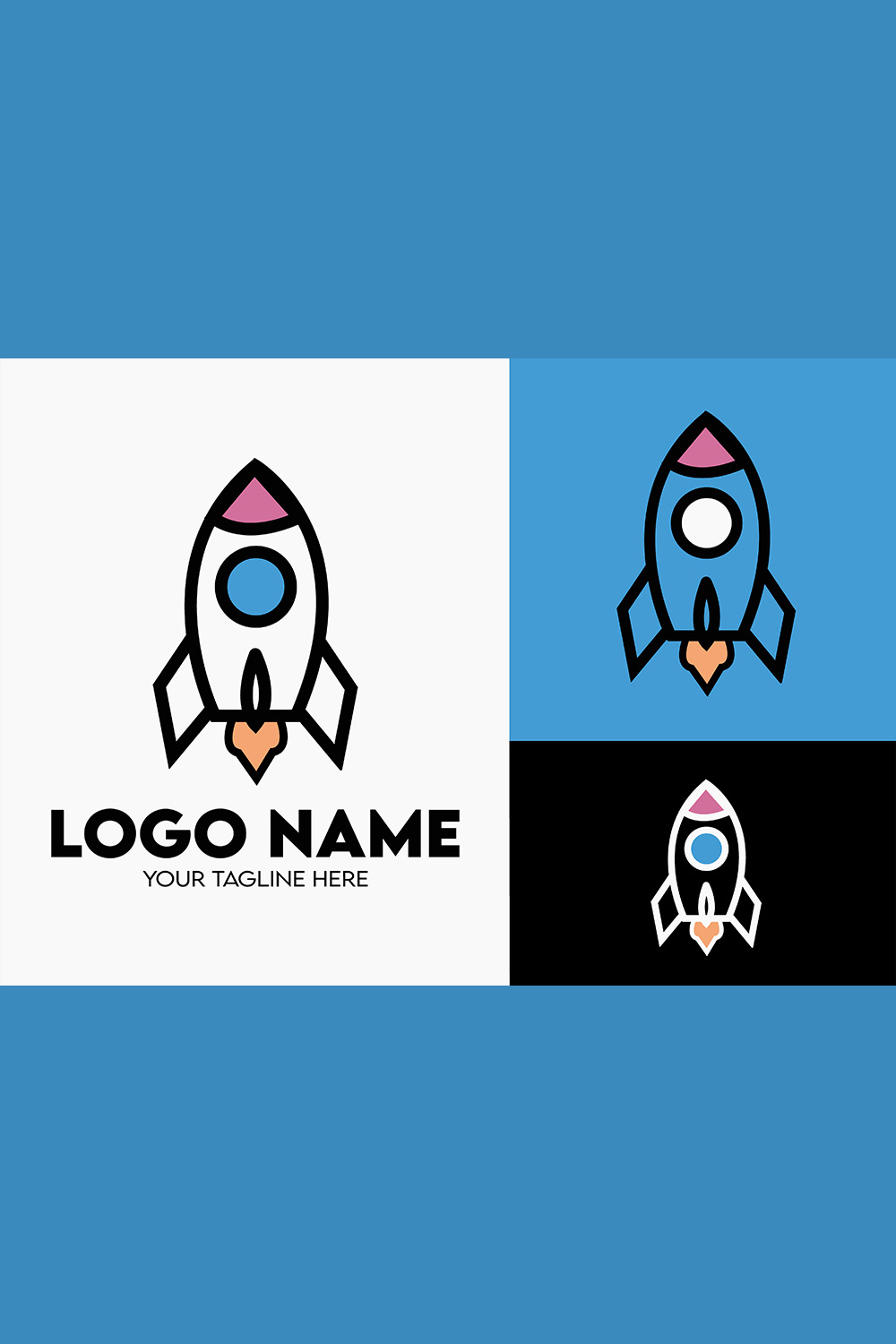 Modern Minimalist Tech Start-up Logo Design for Businesses With AI Chipset Sign, Professional Creative Artificial Intelligence Start-up Luxury Elegant Gradient Monogram Logo Design for Brands Companies pinterest preview image.