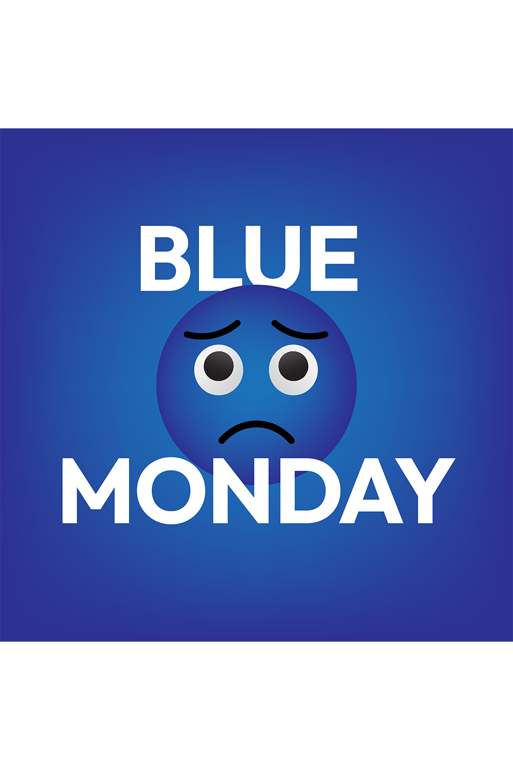 Blue Monday pinterest preview image.