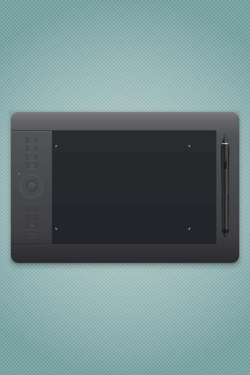 Drawing Tablet Vector pinterest preview image.