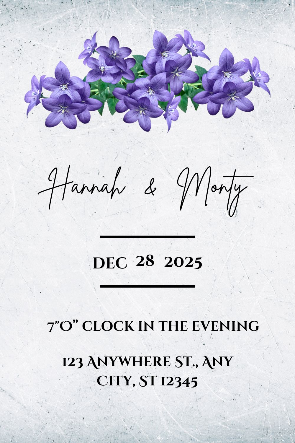 Enchanting invitation template, Simple, Unique and Attractive pinterest preview image.