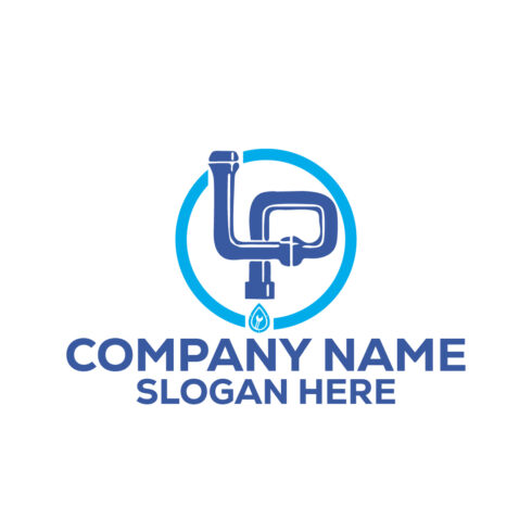 Plumbing Logo or Icon Design Vector Image Template cover image.