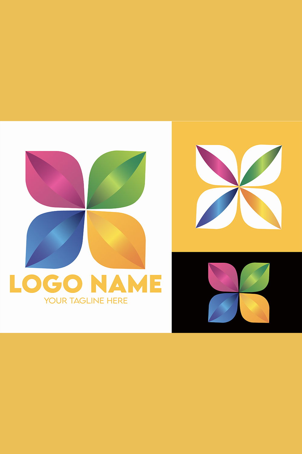 Modern Minimalist Tech Start-up Logo Design for Businesses With AI Chipset Sign, Professional Creative Artificial Intelligence Start-up Luxury Elegant Gradient Monogram Logo Design for Brands Companies pinterest preview image.