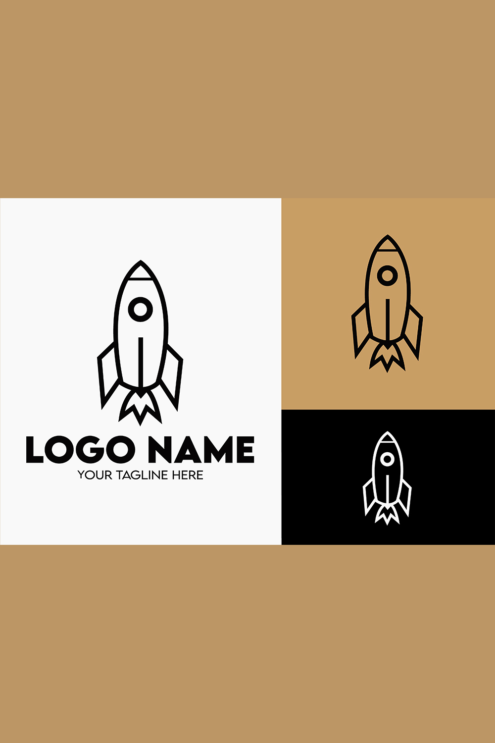 Modern Minimalist Tech Start-up Logo Design for Businesses With AI Chipset Sign, Professional Creative Artificial Intelligence Start-up Luxury Elegant Gradient Monogram Logo Design for Brands Companies pinterest preview image.