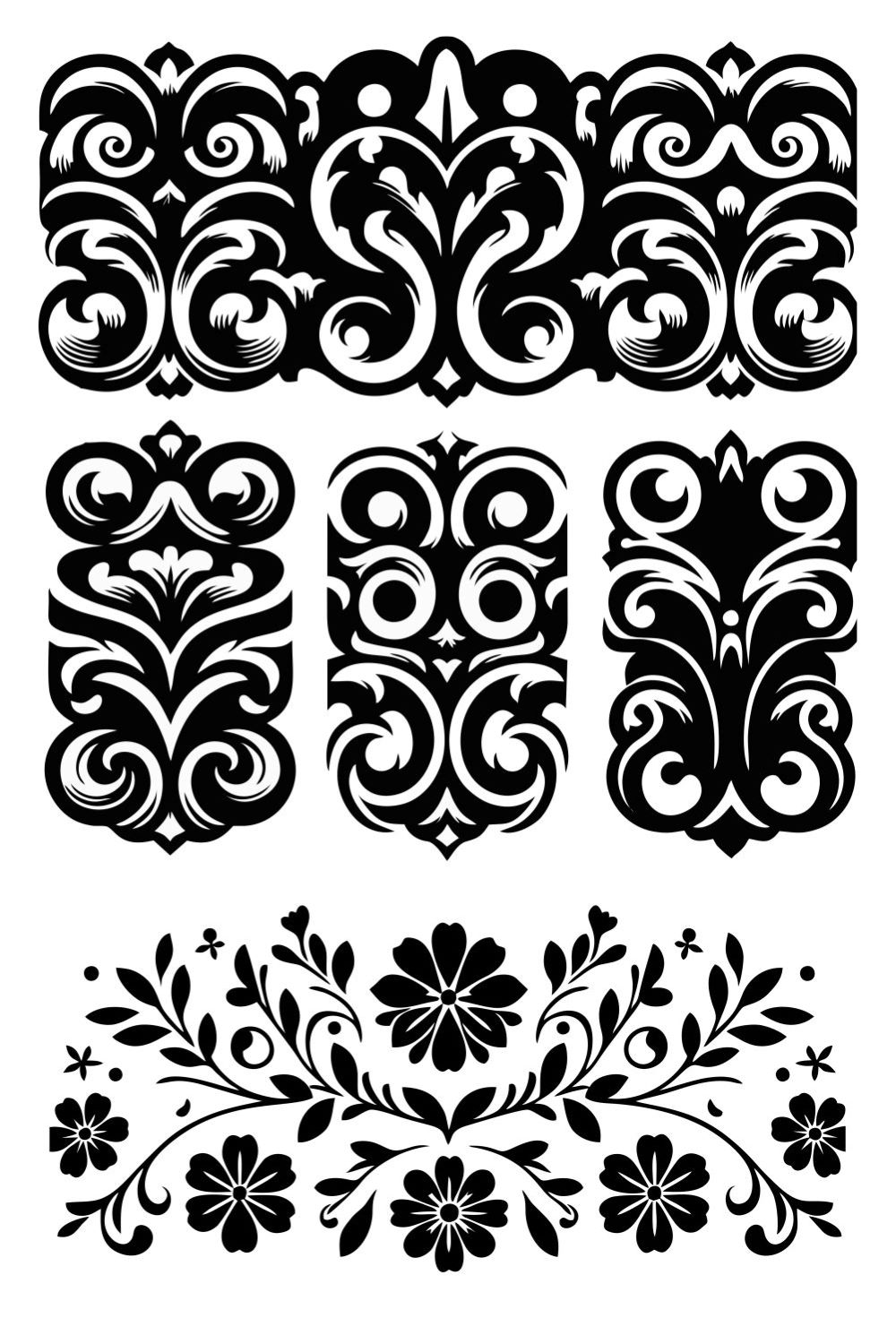 40 eps Files Classic Decorative Elements pinterest preview image.