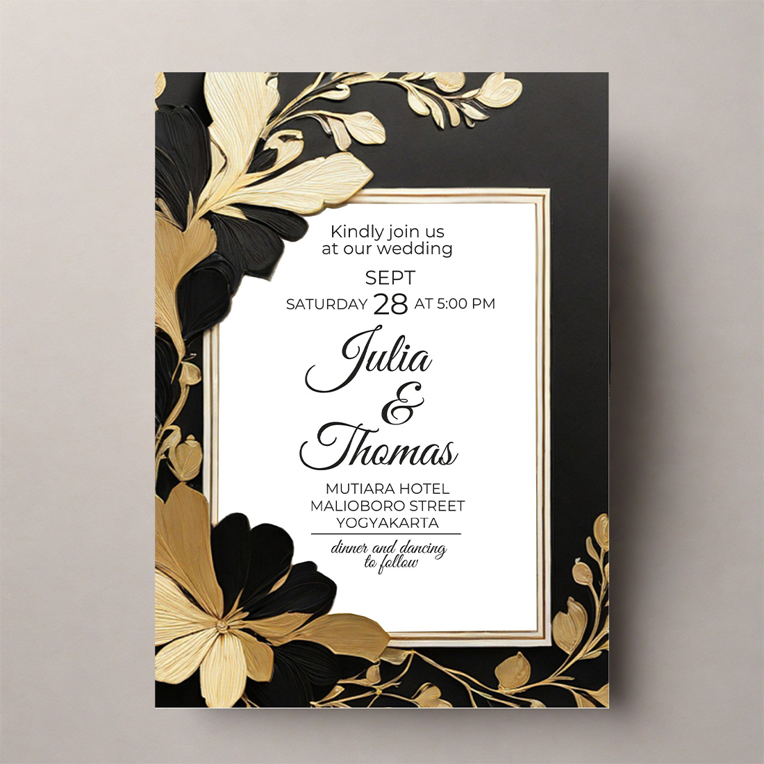 wedding invitation template-simple,elegan and attractive-V5 cover image.