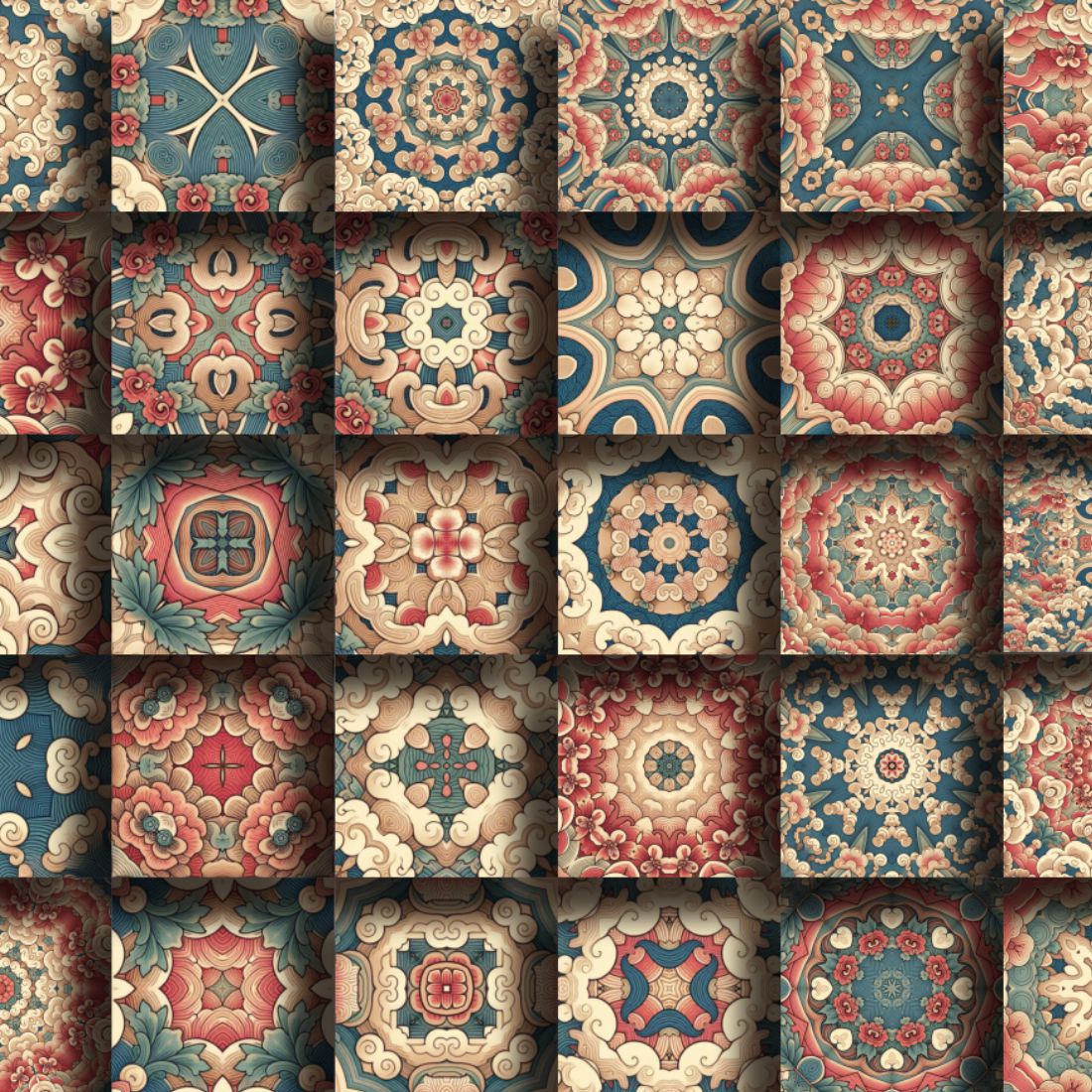 30+ A Traditional Aesthetic Seamless Patterns preview image.