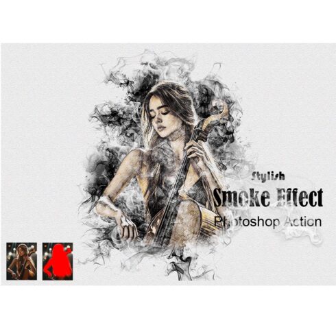 Stylish Smoke Effect Photoshop Action cover image.