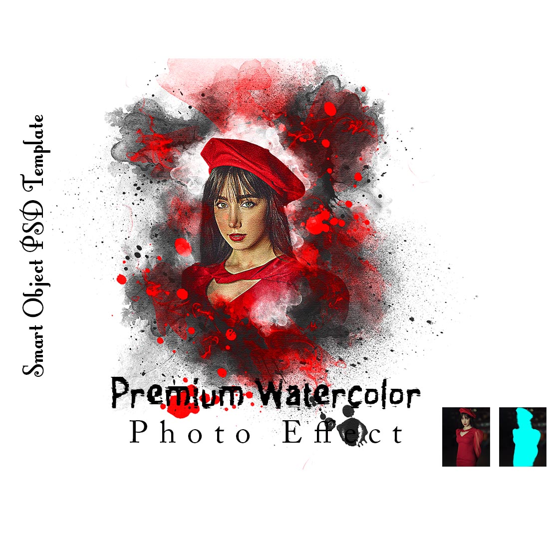 Premium Watercolor Photo Effect cover image.