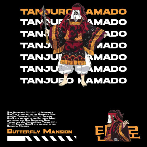 Anime t shirt , demon slayer character, Tanjuro Kamado cover image.