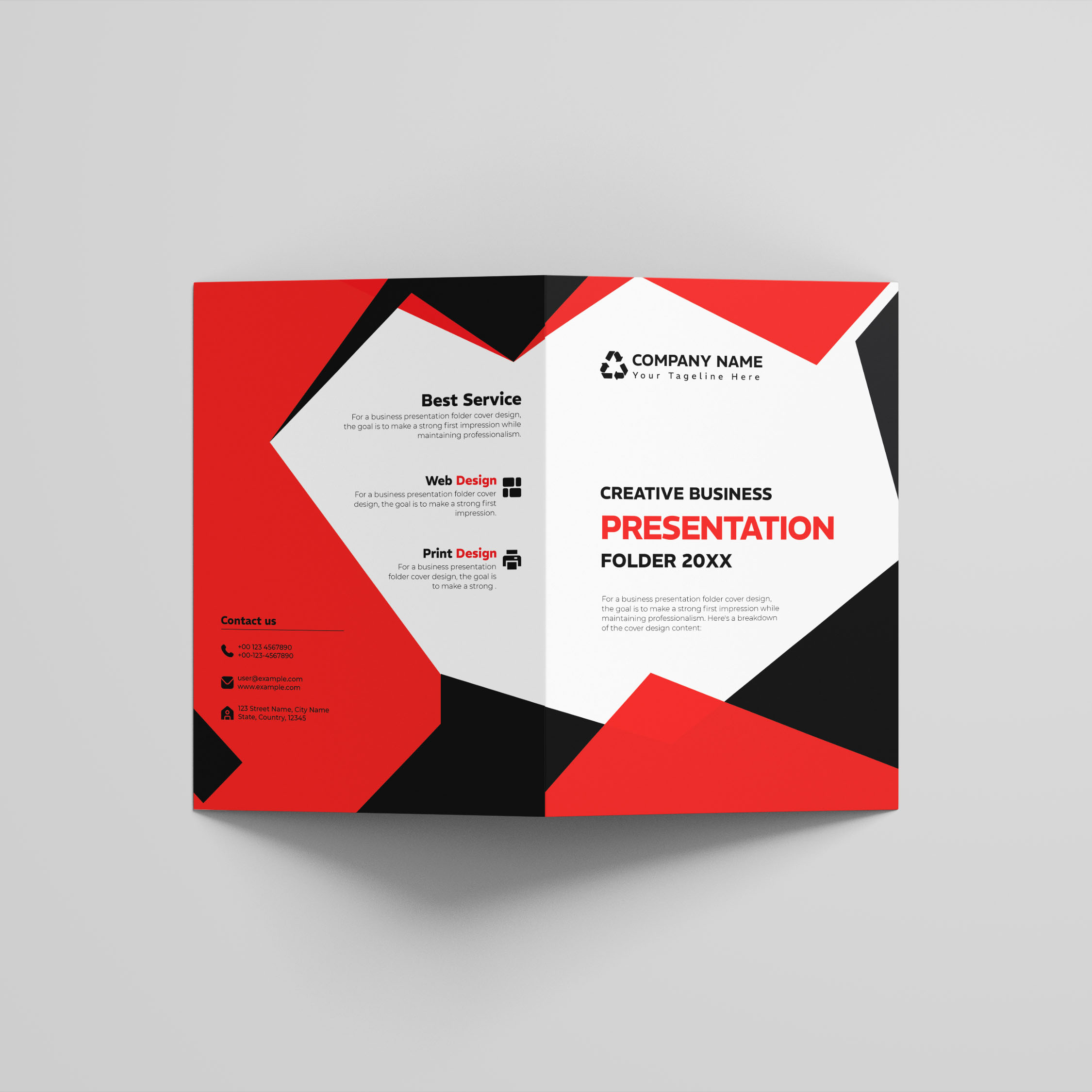 Business Presentation Folder cover image.