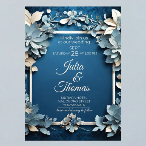 wedding invitation template-simple,elegan and attractive-v6 cover image.