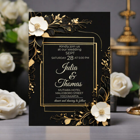 wedding invitation template-simple,elegan and attractive-V4 cover image.