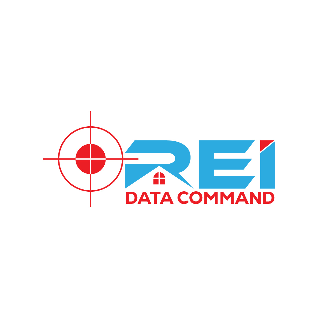 real estate and data command logo or icon design vector image template 666