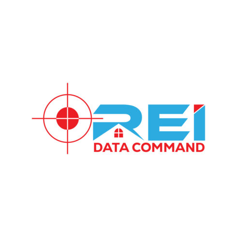 Real Estate and Data Command Logo or Icon Design Vector Image Template cover image.