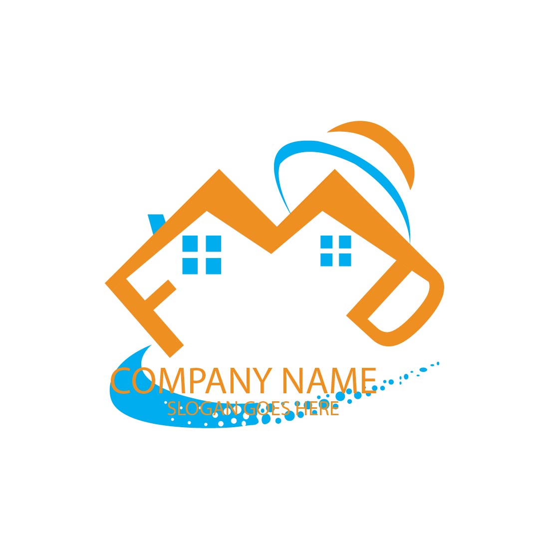 Real Estate Logo or Icon Design Vector Image Template cover image.