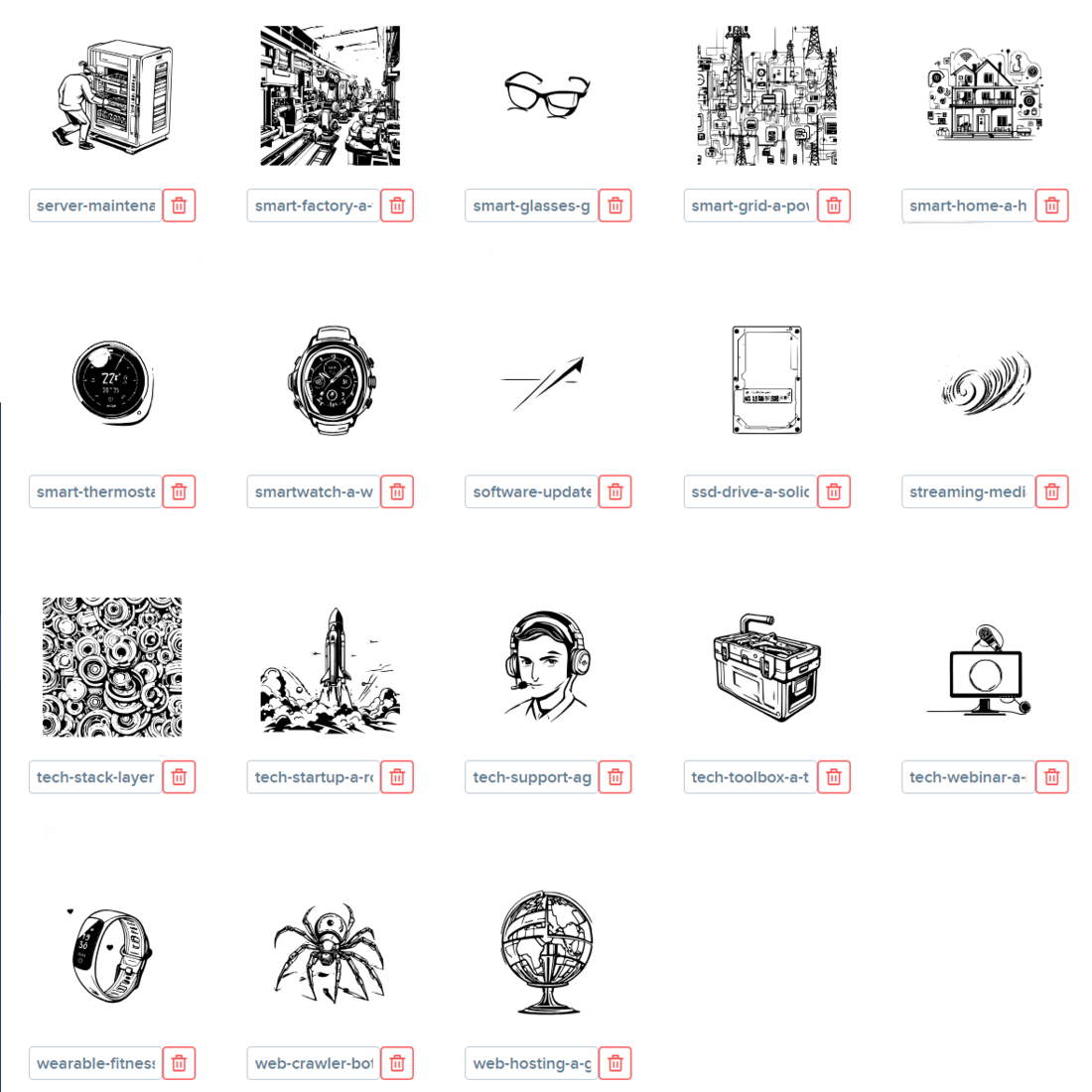 Modern Technology Icon Collection preview image.