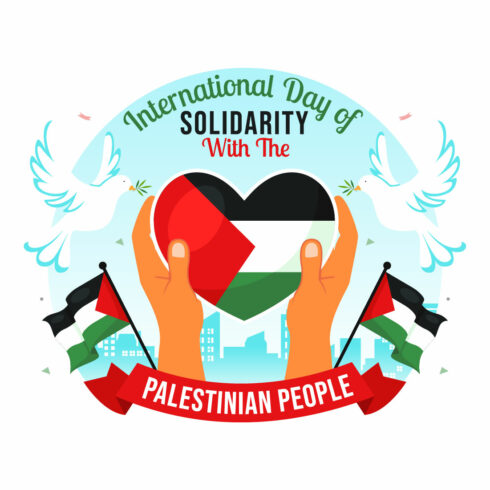 12 Day of Solidarity with the Palestinian People Illustration cover image.