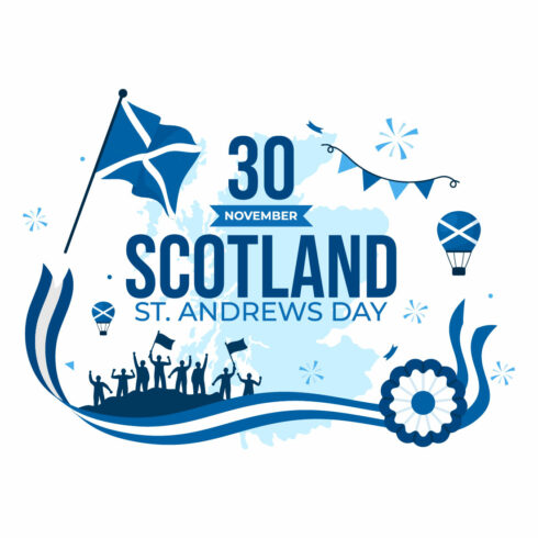 12 St Andrew Day Illustration cover image.