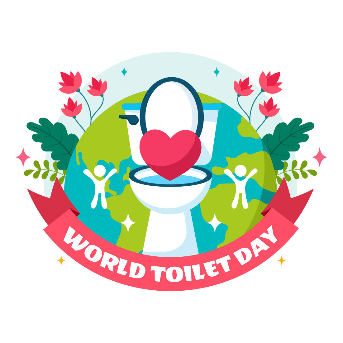 11 World Toilet Day Illustration preview image.