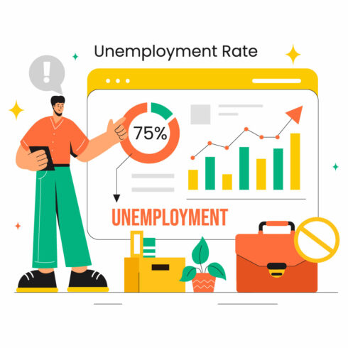 23 Unemployment Rate Illustration cover image.