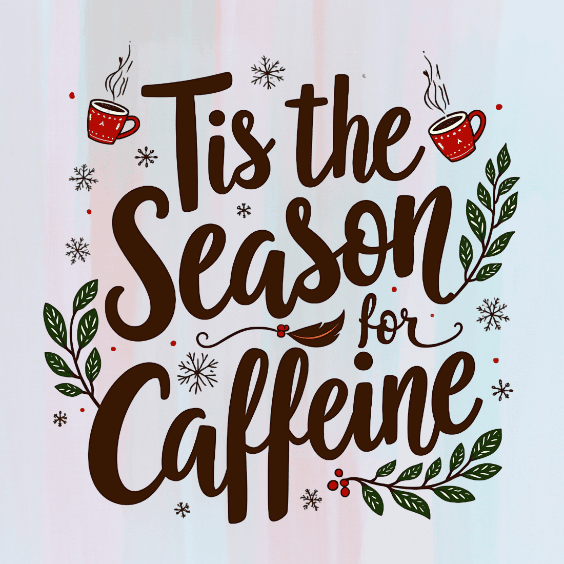 Coffee Season T-shirt Design preview image.