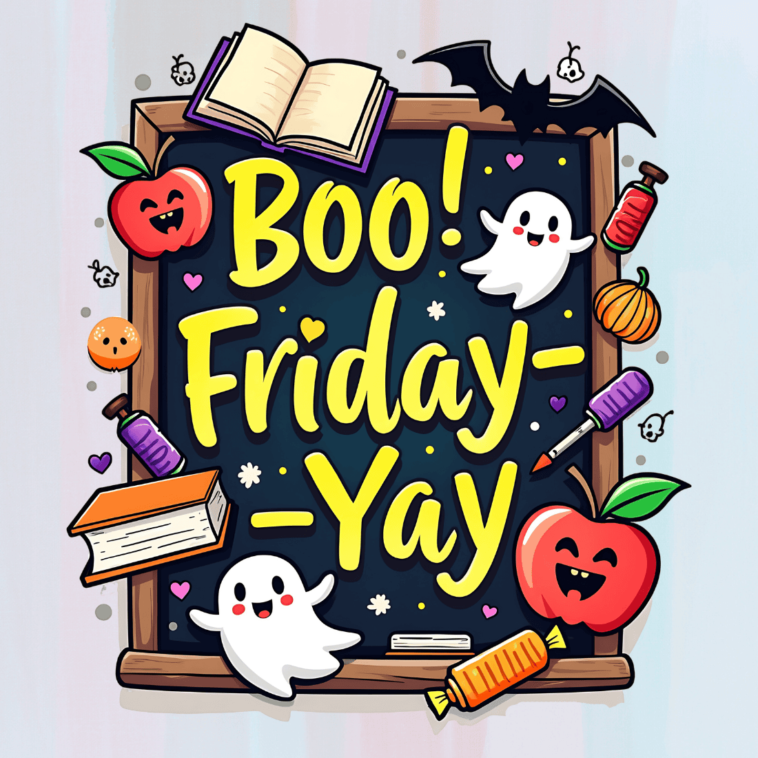 Boo! Friday T-shirt Design preview image.