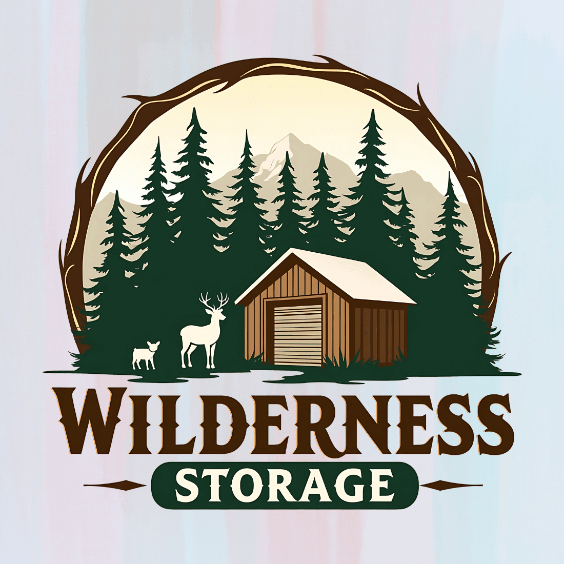 Wilderness Storage T-shirt Design preview image.